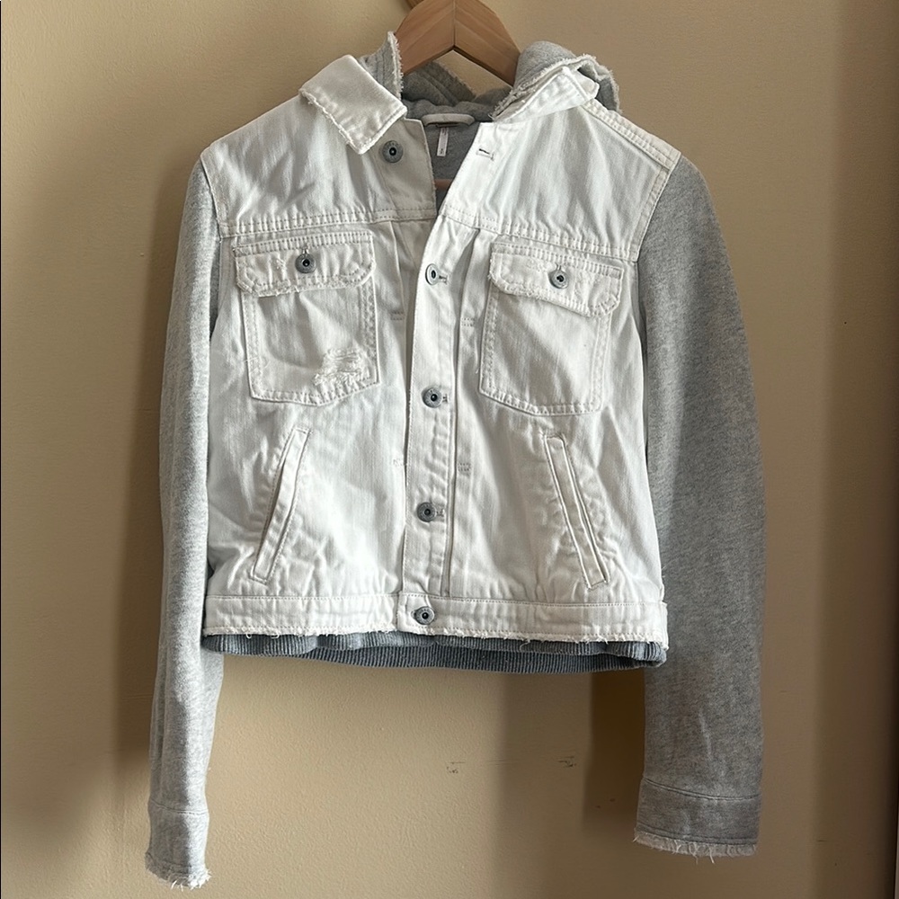 Free People Denim and Fleece Jacket